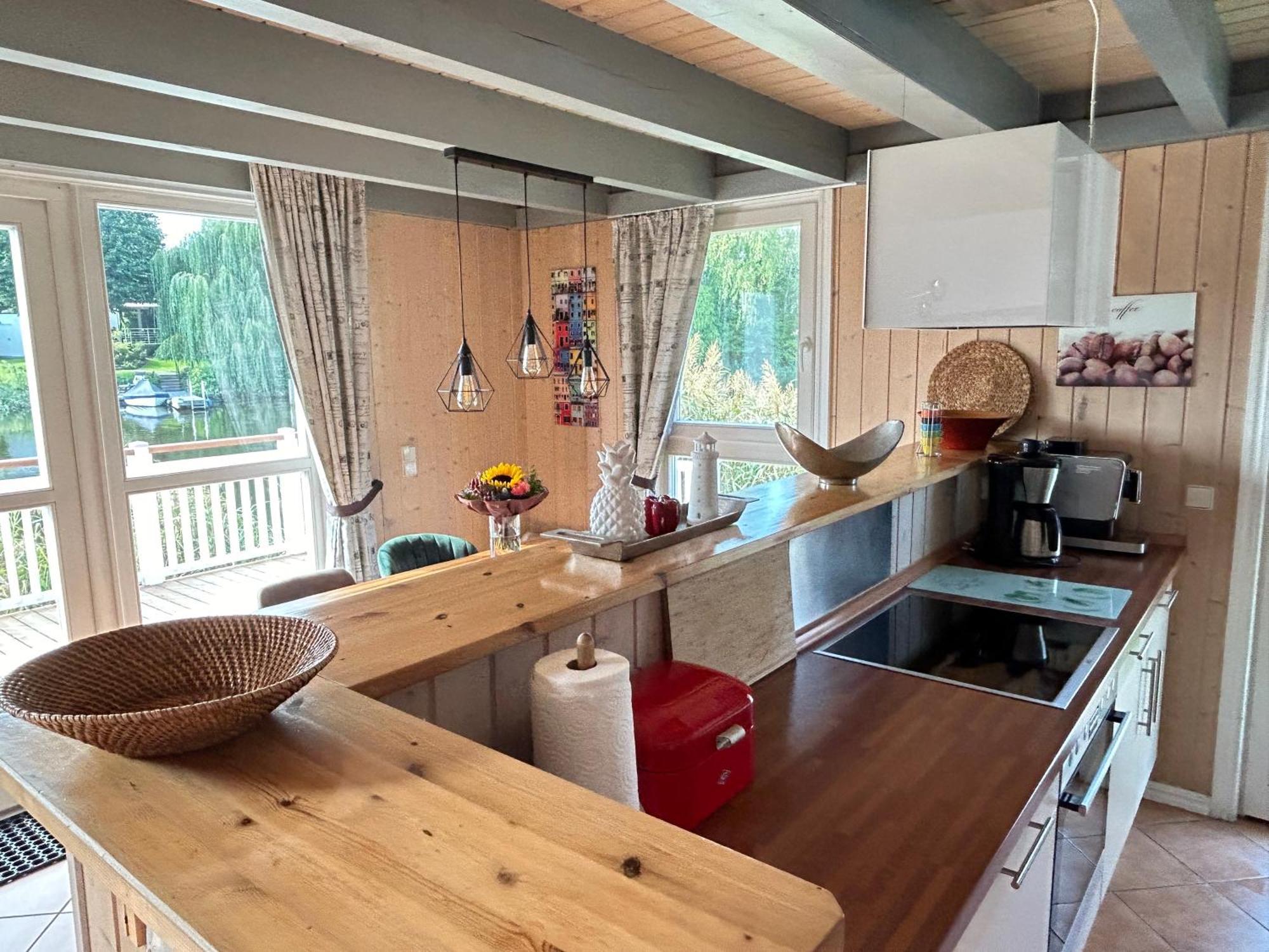 Ferienhaus Mit Wasserterrasse - Mit Sauna Und Kamin - Inklusive Nebenkosten Wendisch Rietz Buitenkant foto